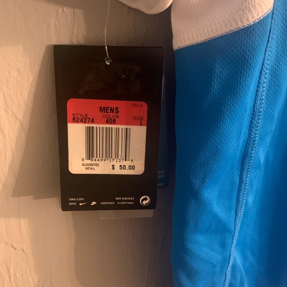 NWT Nike Dri-Fit blue polo - men’s L - Picture 3 of 4